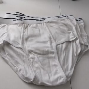 Fruit of the Loom Men's White Briefs